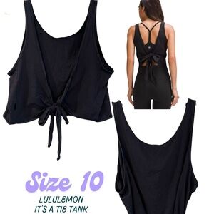 Lululemon, it’s a tie tank, Can be worn in many different ways